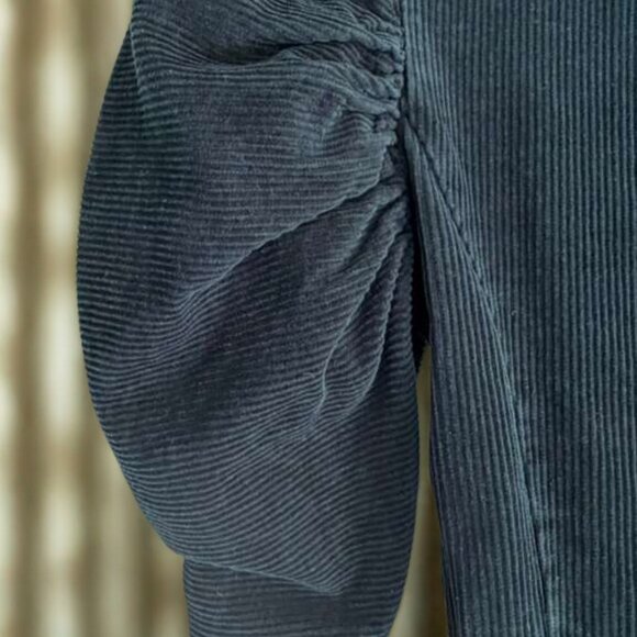 Green Far Out Corduroy Mini Dress • BlankNYC • Statement Sleeves - Picture 10 of 10